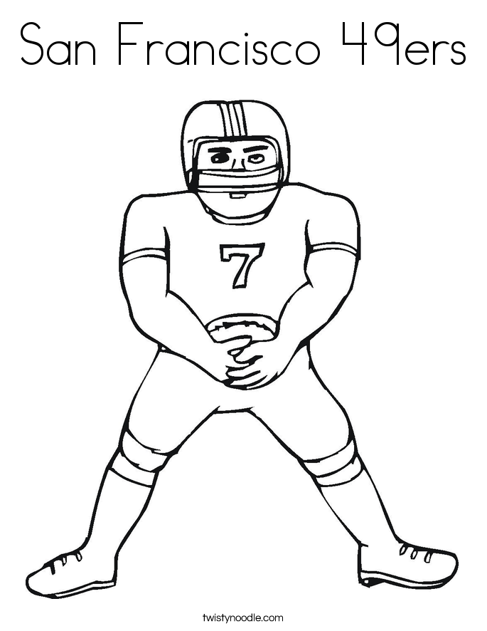 San Francisco 49ers Coloring Page 685x886 San Francisco 49ers Coloring Page