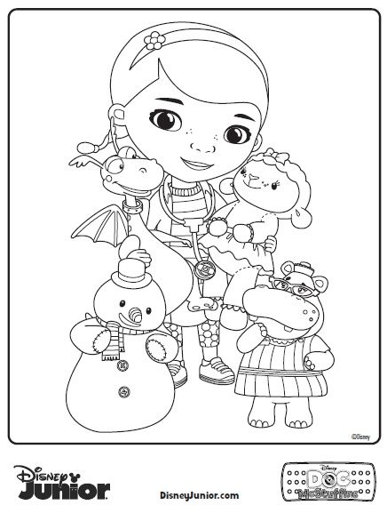 Doc Mcstuffins Coloring Pages 436x577 Doc Mcstuffins Coloring Pages