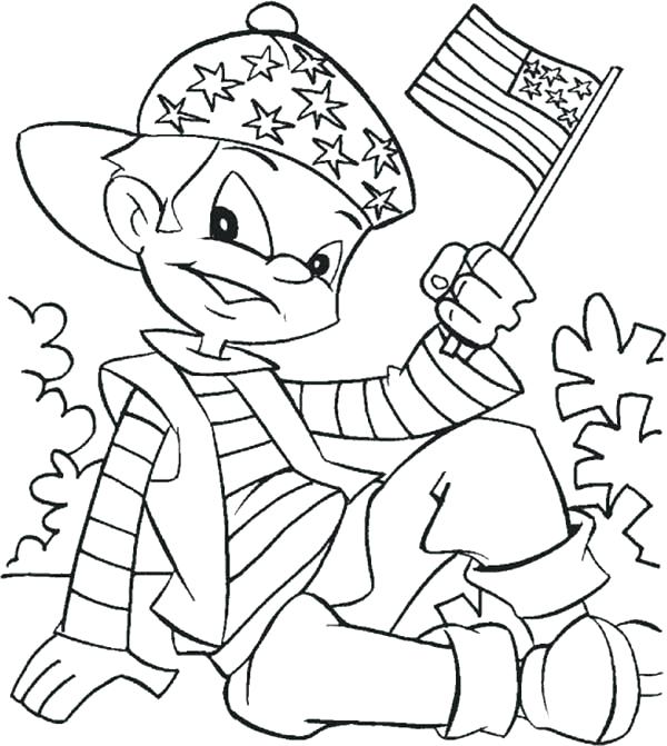 600x671 4th July Printable Coloring Pages Best Happy Images On Free Kids