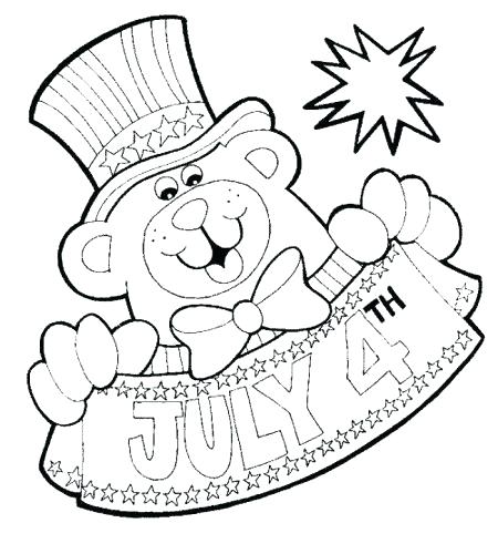 450x500 Coloring Pages 4th Of July Printable Fourth Of Coloring Sheets