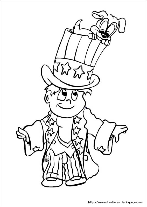 567x794 4th Of July Coloring Pages