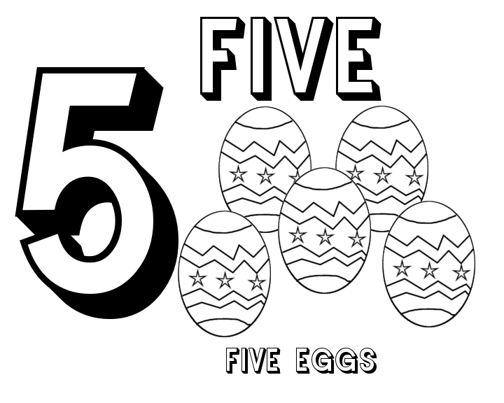 Number 5 Coloring Page 720x576 Number 5 Coloring Page