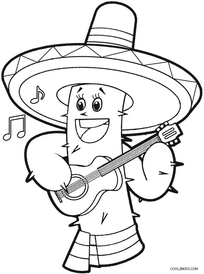 Printable Cinco De Mayo Coloring Pages For Kids Cool2bkids 650x873 Printable Cinco De Mayo Coloring Pages For Kids Cool2bkids