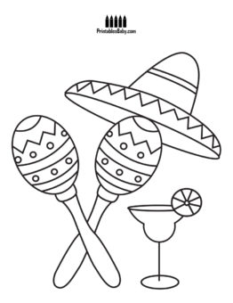 Cinco De Mayo Coloring Pages Archives 262x340 Cinco De Mayo Coloring Pages Archives