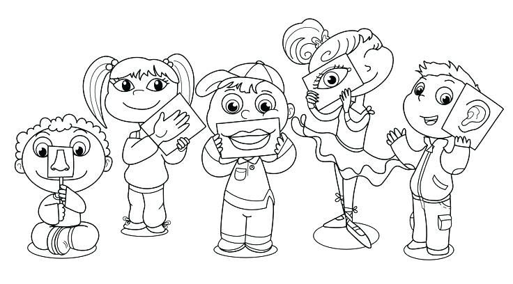 736x408 Five Senses Coloring Page 5 Senses Coloring Pages And Coloring