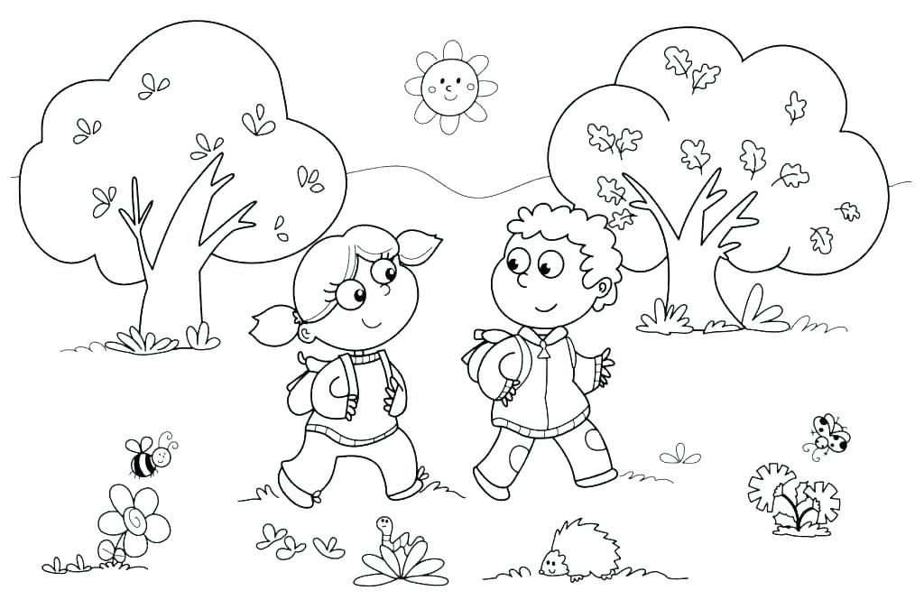 1024x675 Five Senses Coloring Page Five Senses Coloring Page 5 Senses