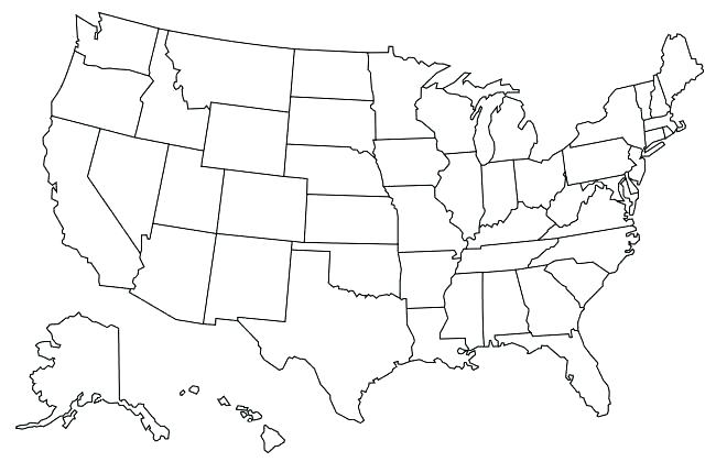 States Coloring Pages Coloring Page Of United States Coloring Map 650x420 States Coloring Pages Coloring Page Of United States Coloring Map