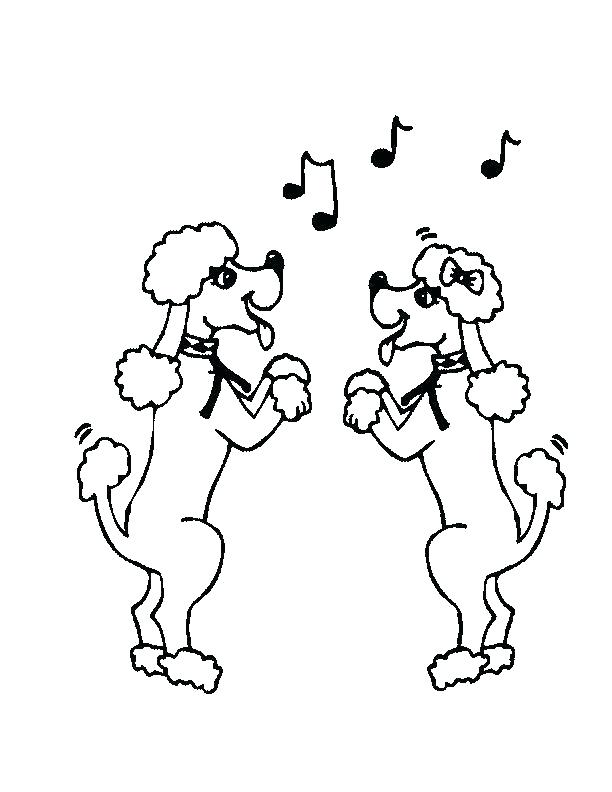 612x792 Poodle Coloring Page Pink Poodle Coloring Pages