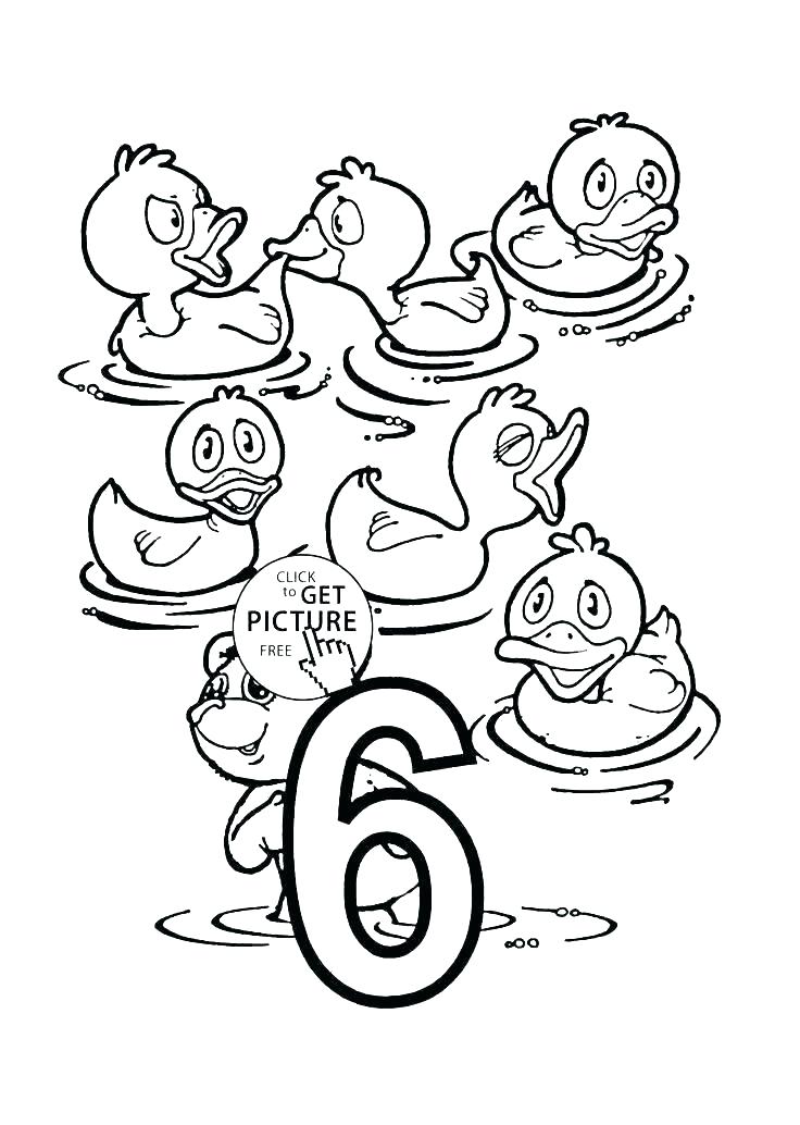 736x1034 Coloring Pages For Numbers Number 6 Coloring Page Printable