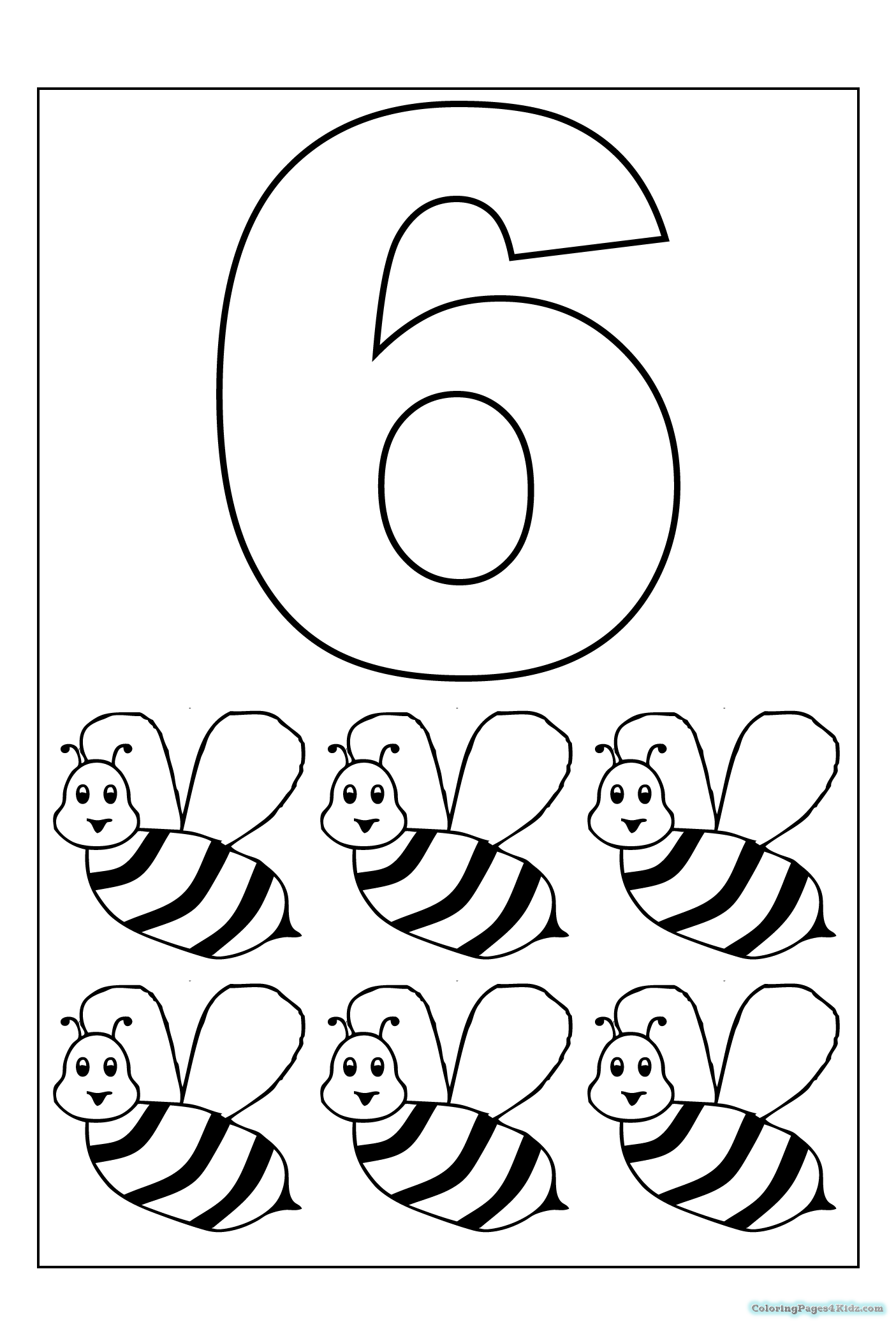 1405x2081 Number 6 Coloring Page Coloring Pages For Kids