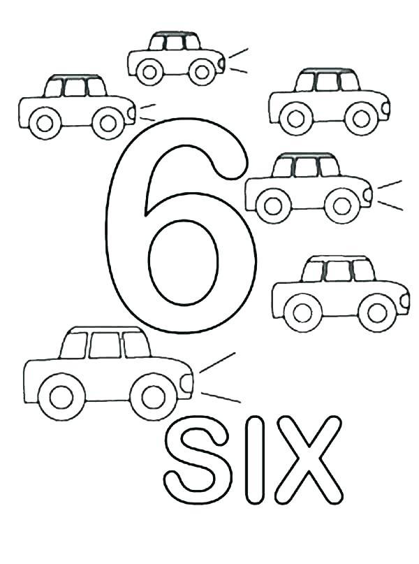 600x807 Number 6 Coloring Sheet Number 7 Coloring Page Coloring Pages By