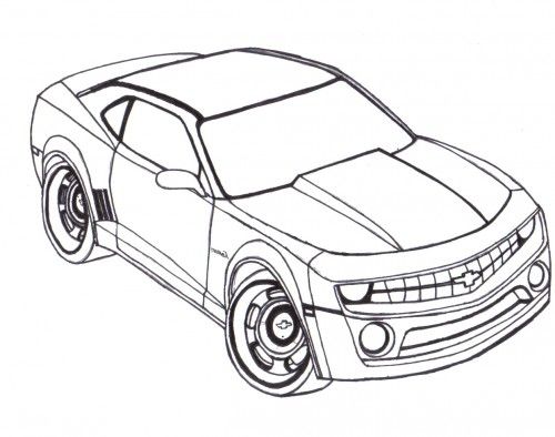 Racing Car Chevy Camaro Coloring Page Coloring Pageslineart 500x394 Racing Car Chevy Camaro Coloring Page Coloring Pageslineart
