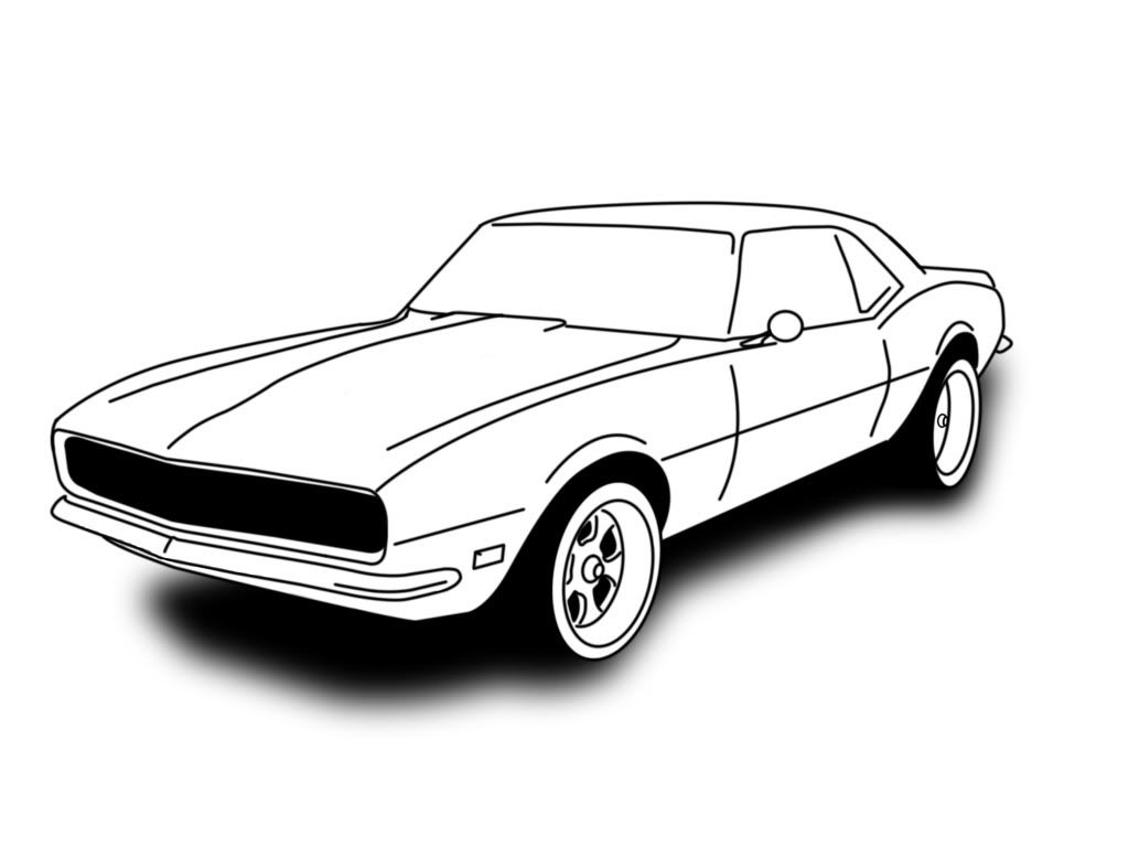 67 Camaro Sketch 1024x768 67 Camaro Sketch