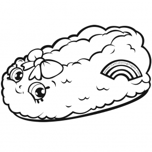 300x300 Shopkins 7 Fluffy Slipper Coloring Page Shopkins Coloring Pages