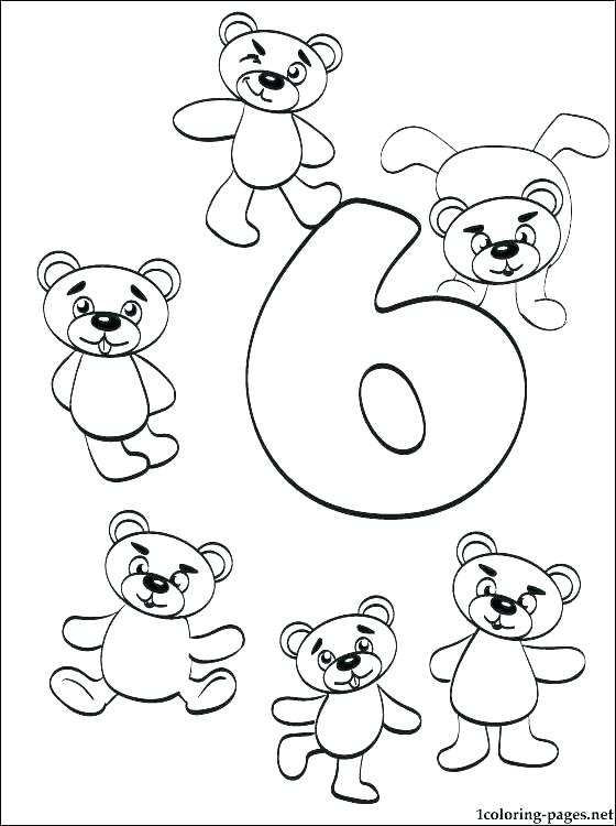 560x750 Numbers Coloring Pages Number Perfect 44 With Additional. Color By