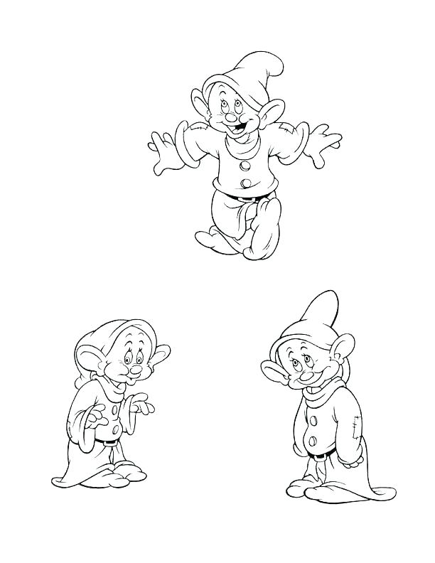 Snow White And The Seven Dwarfs Coloring Pages 7 Dwarfs Coloring 612x792 Snow White And The Seven Dwarfs Coloring Pages 7 Dwarfs Coloring