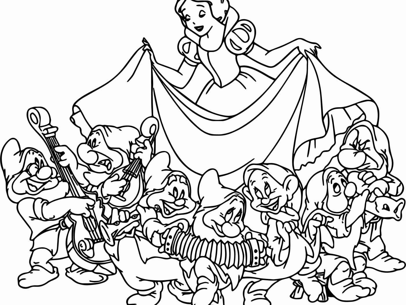 Snow White And The 7 Dwarfs Coloring Pages Photos Happy 7 Dwarfs 1400x1050 Snow White And The 7 Dwarfs Coloring Pages Photos Happy 7 Dwarfs