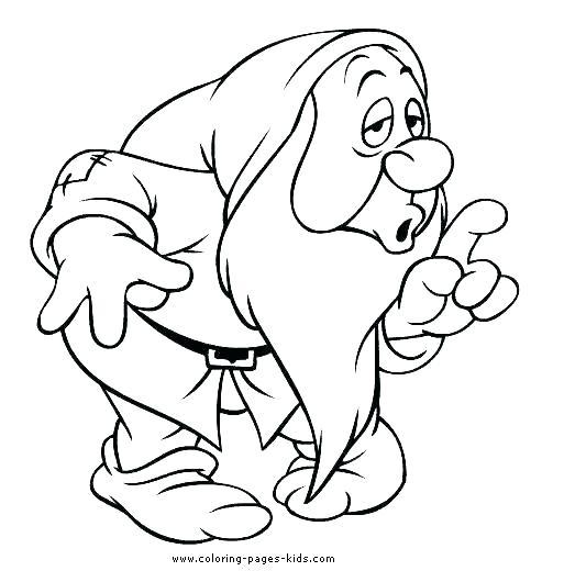 Coloring Pages Snow White And The Seven Dwarfs Professional 513x520 Coloring Pages Snow White And The Seven Dwarfs Professional