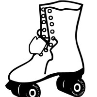 200x200 Rollerblade (70s) Coloring Page