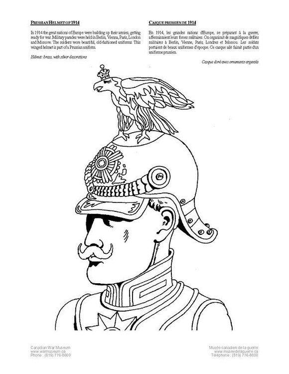 Coloring Page Prussian Soldier 580x750 Coloring Page Prussian Soldier