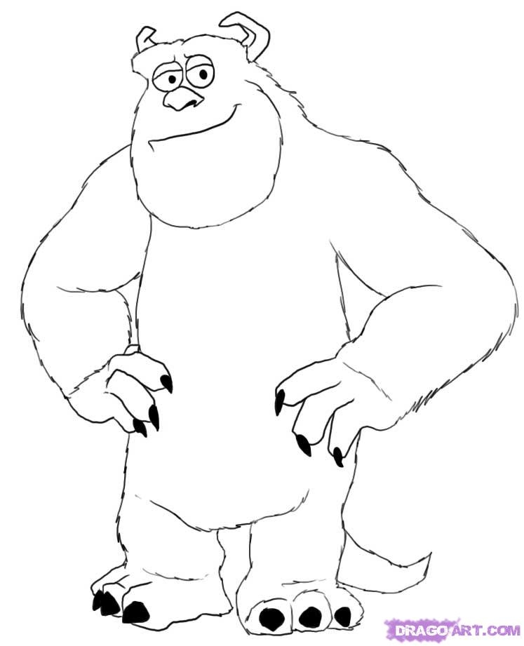 Sully Monsters Inc Coloring Page Sully Monsters Inc Coloring Pages 747x921 Sully Monsters Inc Coloring Page Sully Monsters Inc Coloring Pages