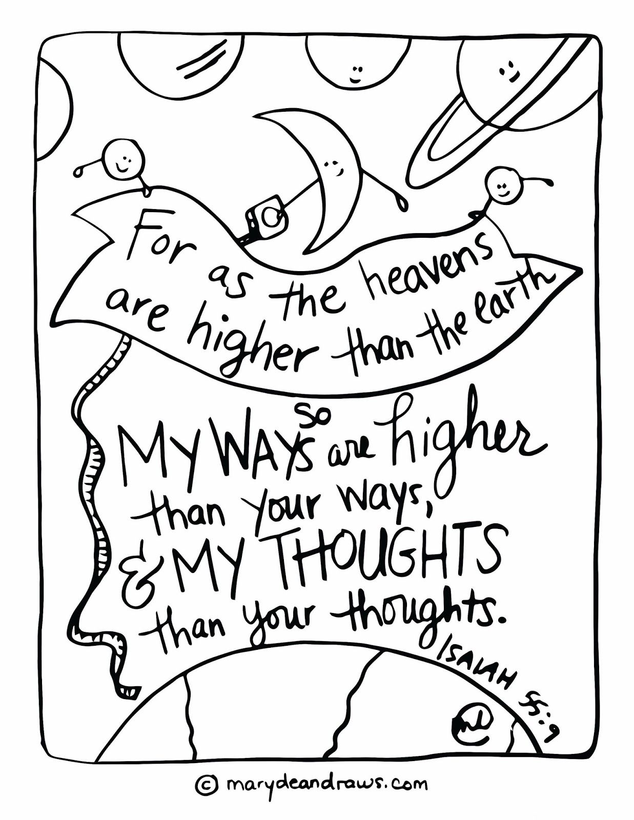 1237x1600 Isaiah 559 Printable Scripture Coloring Page Marydean Draws