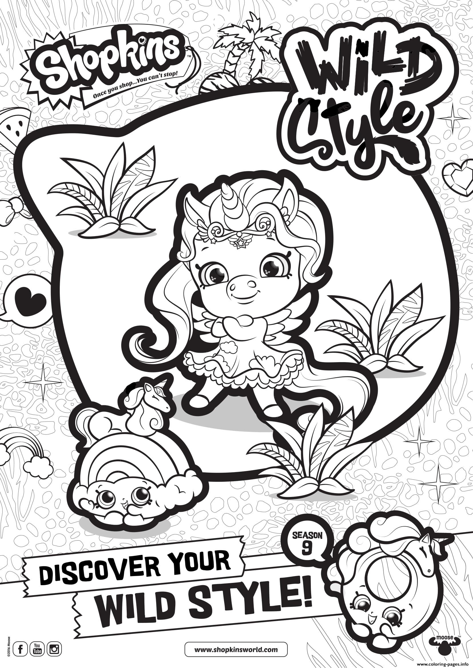1654x2339 Shopkins Season 9 Wild Style 1 Coloring Pages Printable