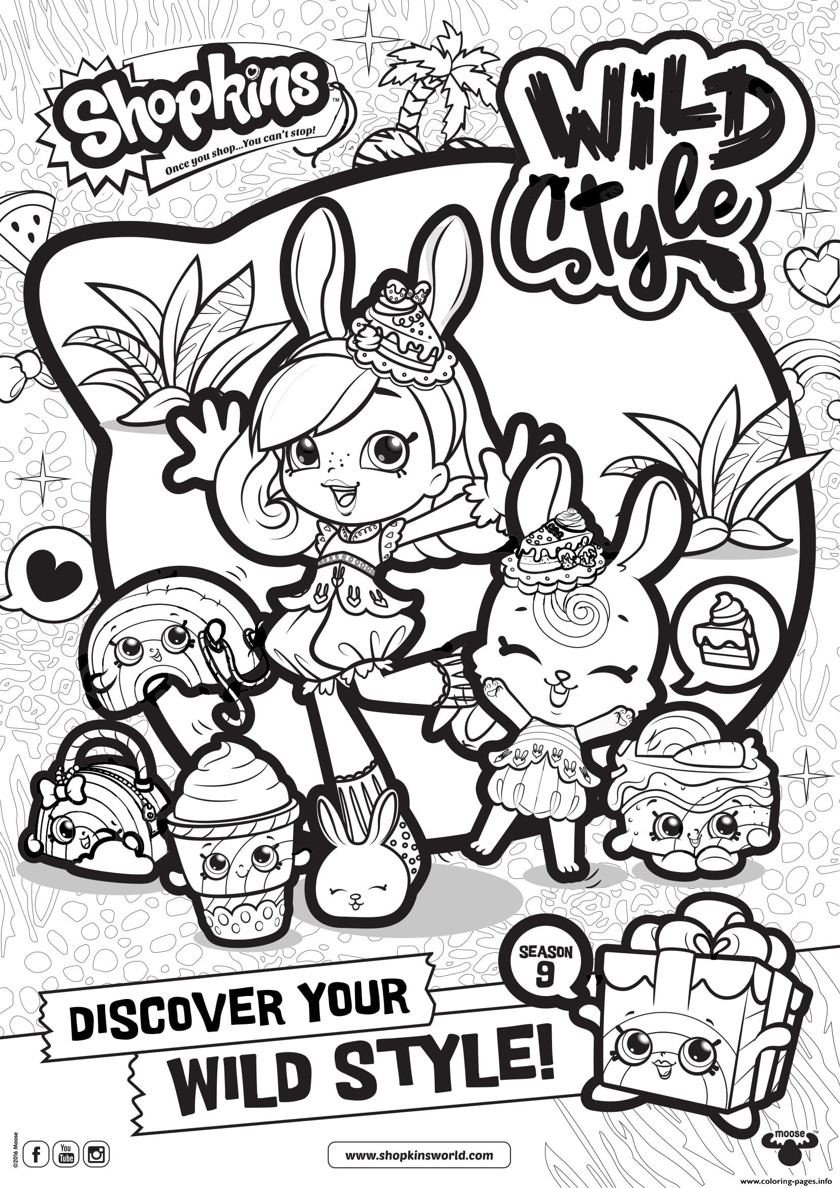 1654x2339 Shopkins Season 9 Wild Style 6 Coloring Pages Printable