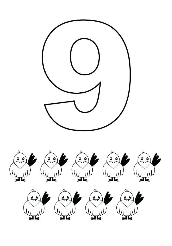 600x855 Number Coloring Page Coloring Ideas Pro
