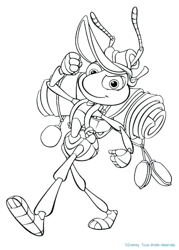 607x850 A Bugs Life Coloring Pages Pges Pges Disney Bugs Life Coloring