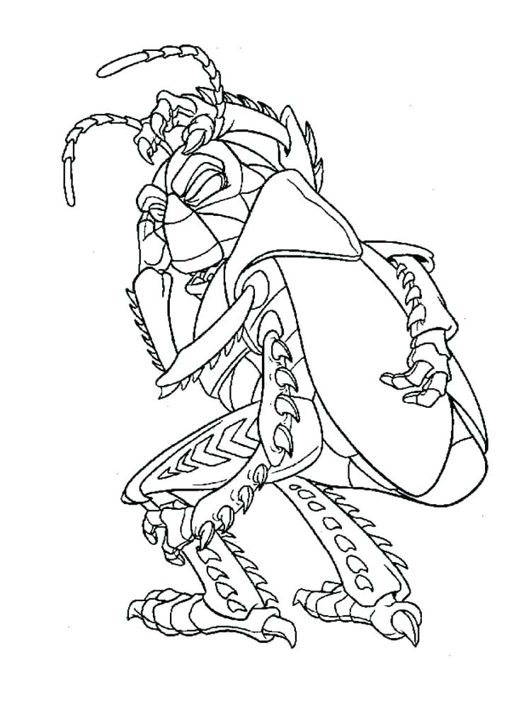 750x1000 Bugs Life Coloring Pages Free Printable Leaf Coloring Page