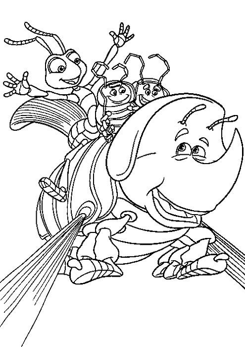 495x700 8 Best Bugs Life Coloring Pages Images On A Bug's Life