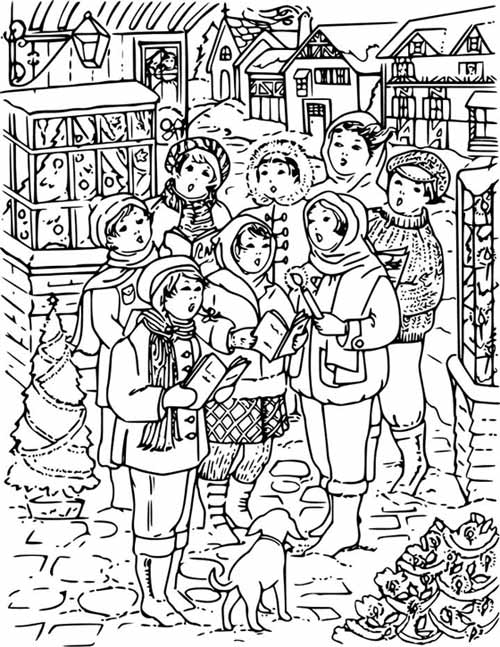 500x647 A Christmas Carol Coloring Page