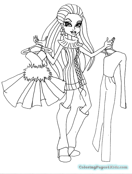563x741 Monster High Coloring Pages Abbey Bominable Coloring Pages For Kids