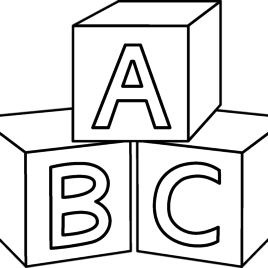 268x268 Lego A B C Blocks Coloring Page Free Printable 10641 Coloring
