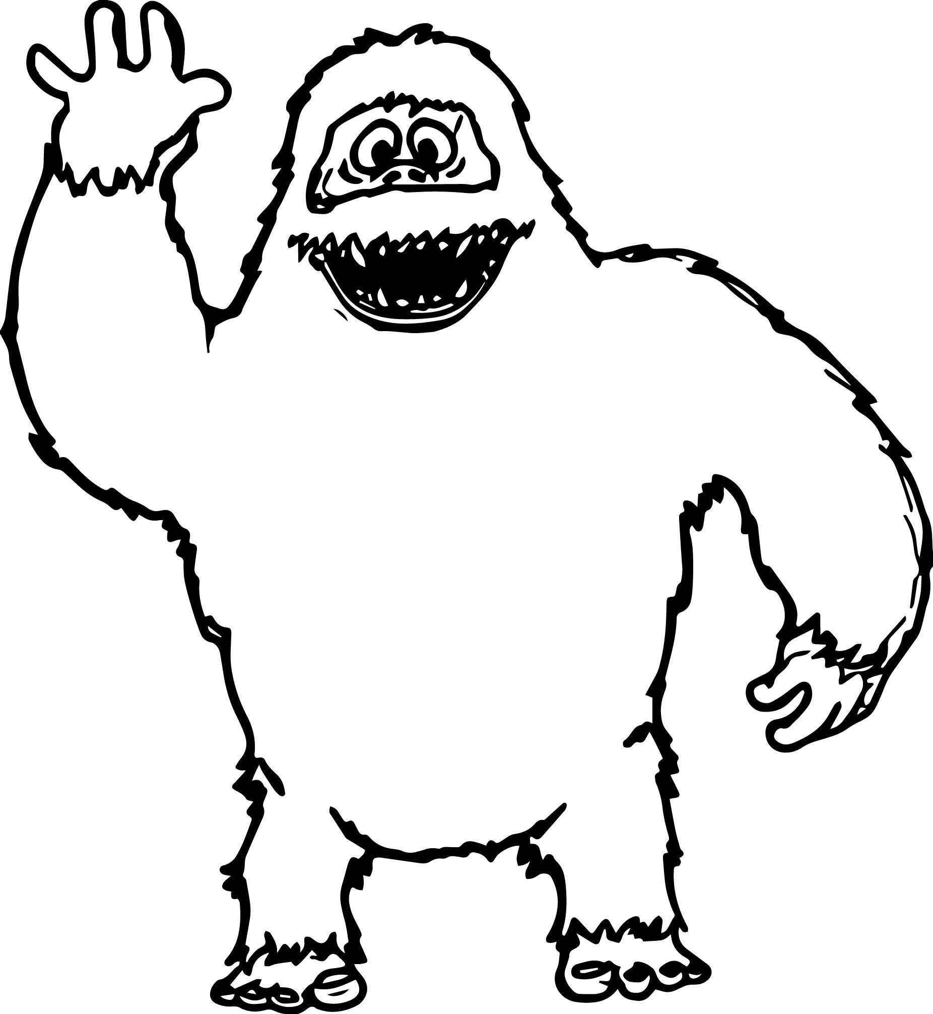 1852x2012 Bumble The Abominable Snowman Coloring Pages Collection Coloring