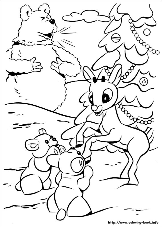 567x794 Rudolph The Red Nosed Reindeer Coloring Pages On Coloring