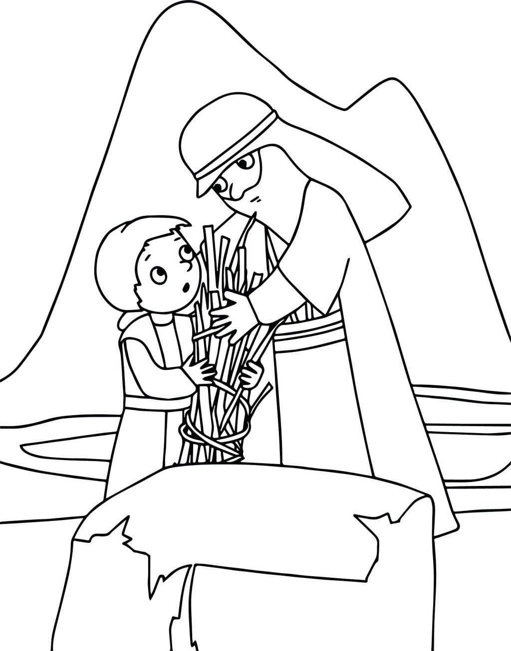 Coloring Page ~ Abraham And Sarah Coloring Pages Wood Page Bible 1024x1306 Coloring Page ~ Abraham And Sarah Coloring Pages Wood Page Bible