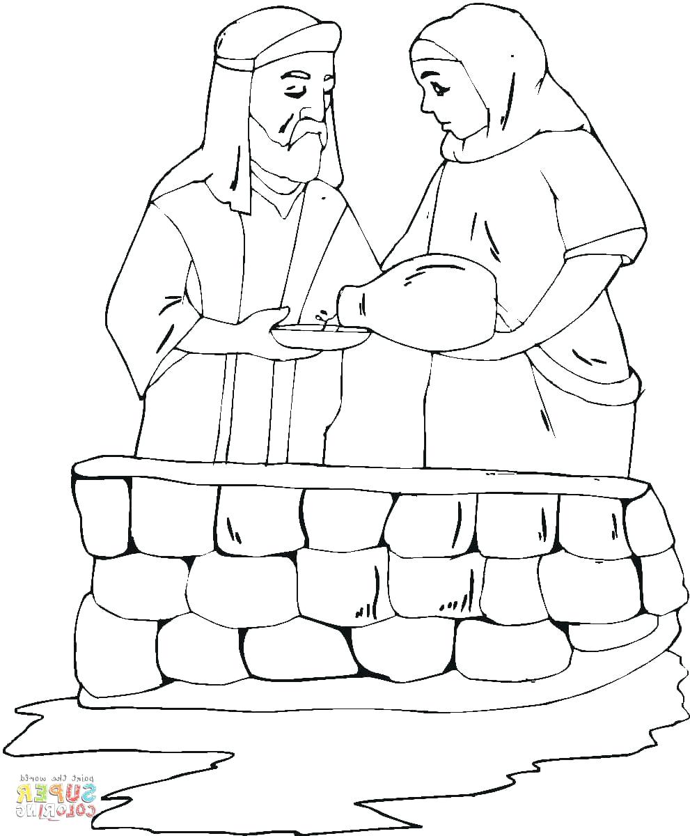 991x1200 Coloring Page ~ Abraham And Sarah Coloring Pages Page Free