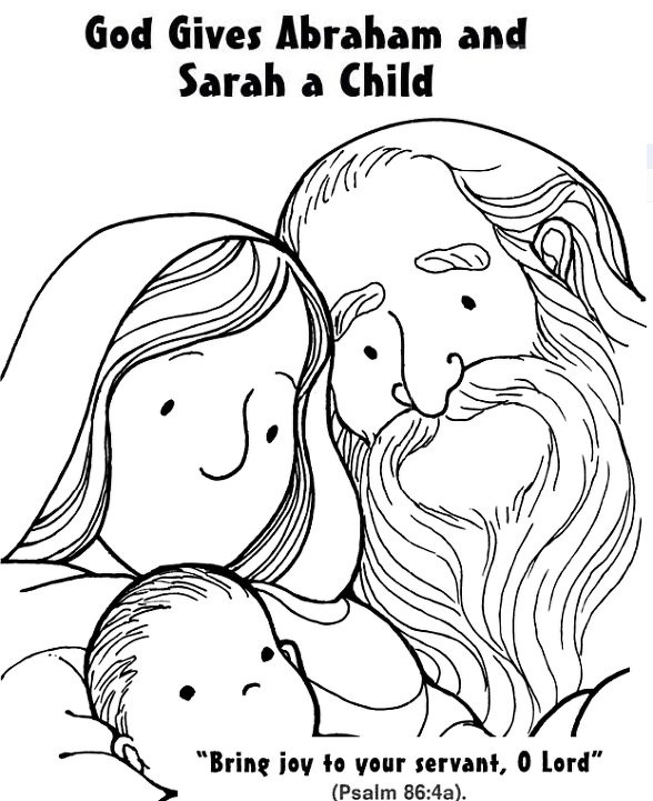 588x721 Abraham And Sarah Coloring Page Preschool