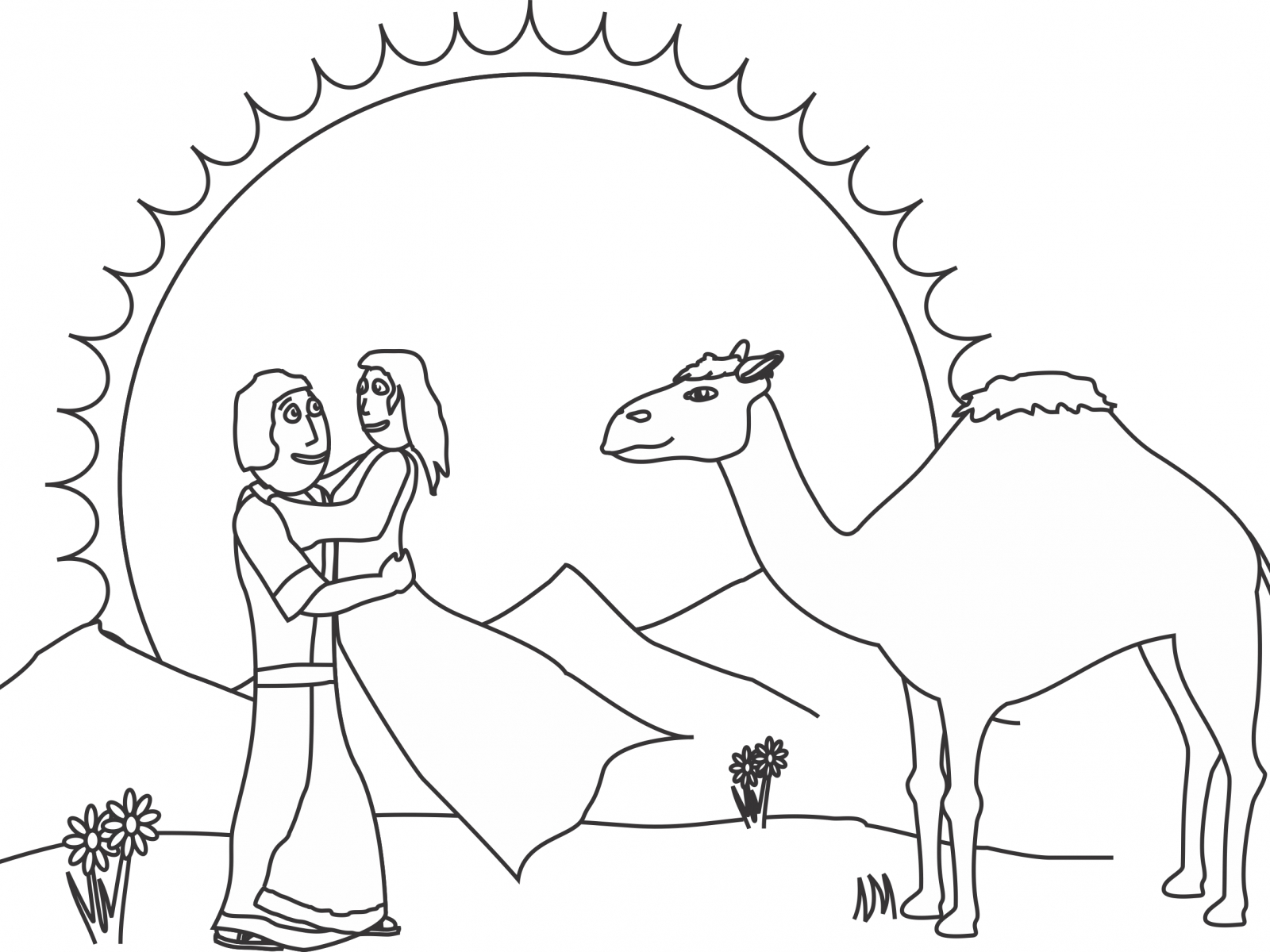 1600x1200 Awesome Abraham And Sarah Coloring Page Affordable Abraham