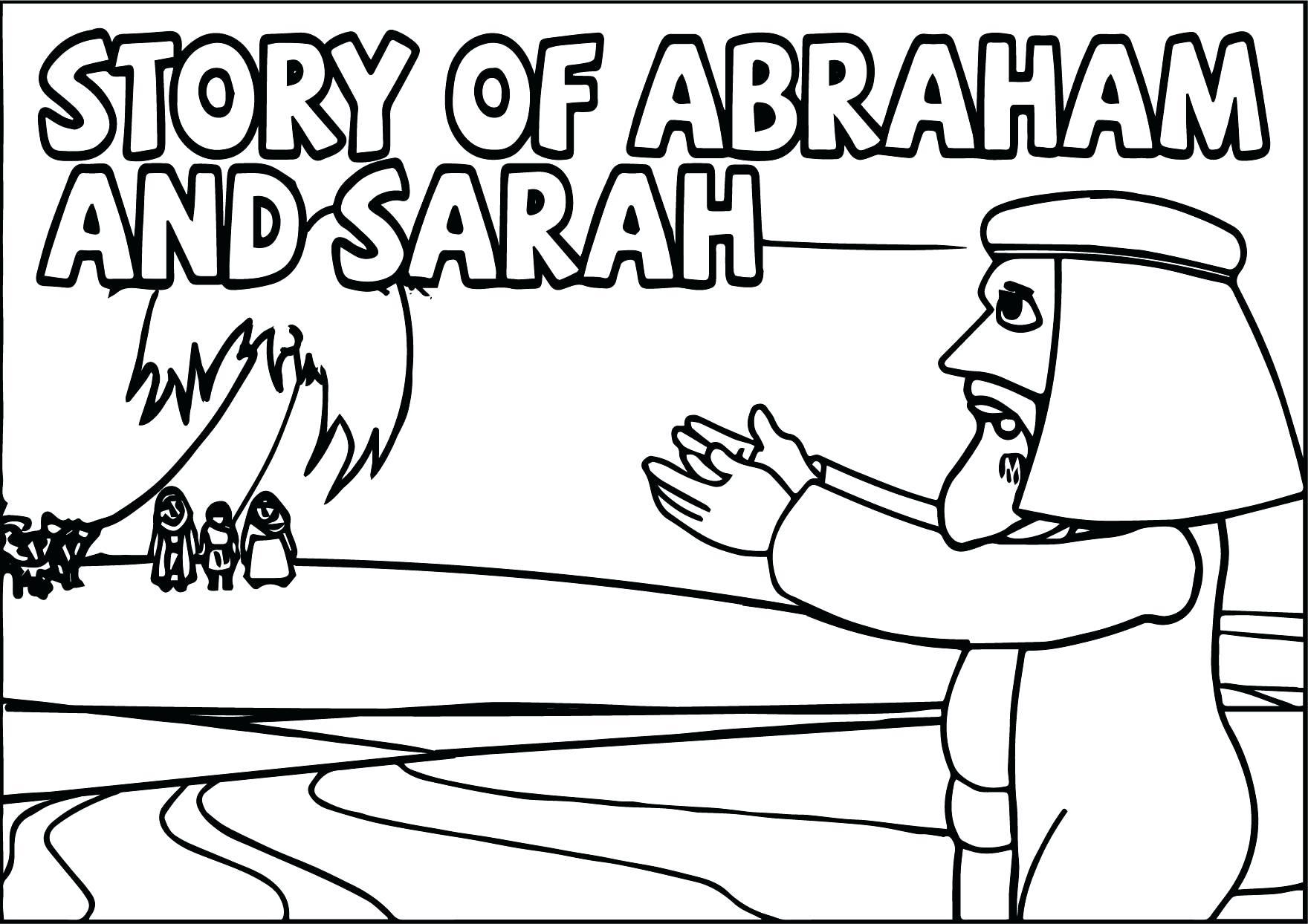 1760x1244 Great Abraham And Isaac Coloring Page Coloring234 With Sarah Pages