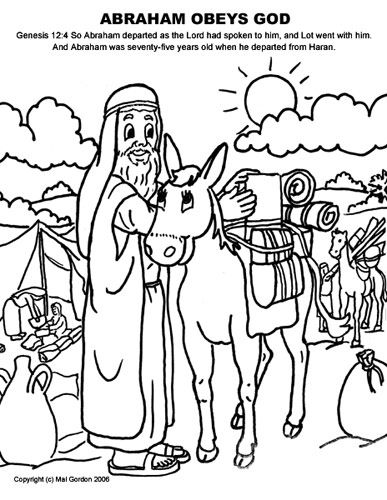 387x500 Abraham Follows God Coloring Pages By Crystal Earthquakes