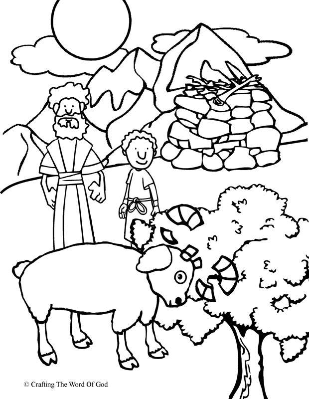 620x800 Abraham Offers Isaac (Coloring Page) Coloring Pages Are A Great