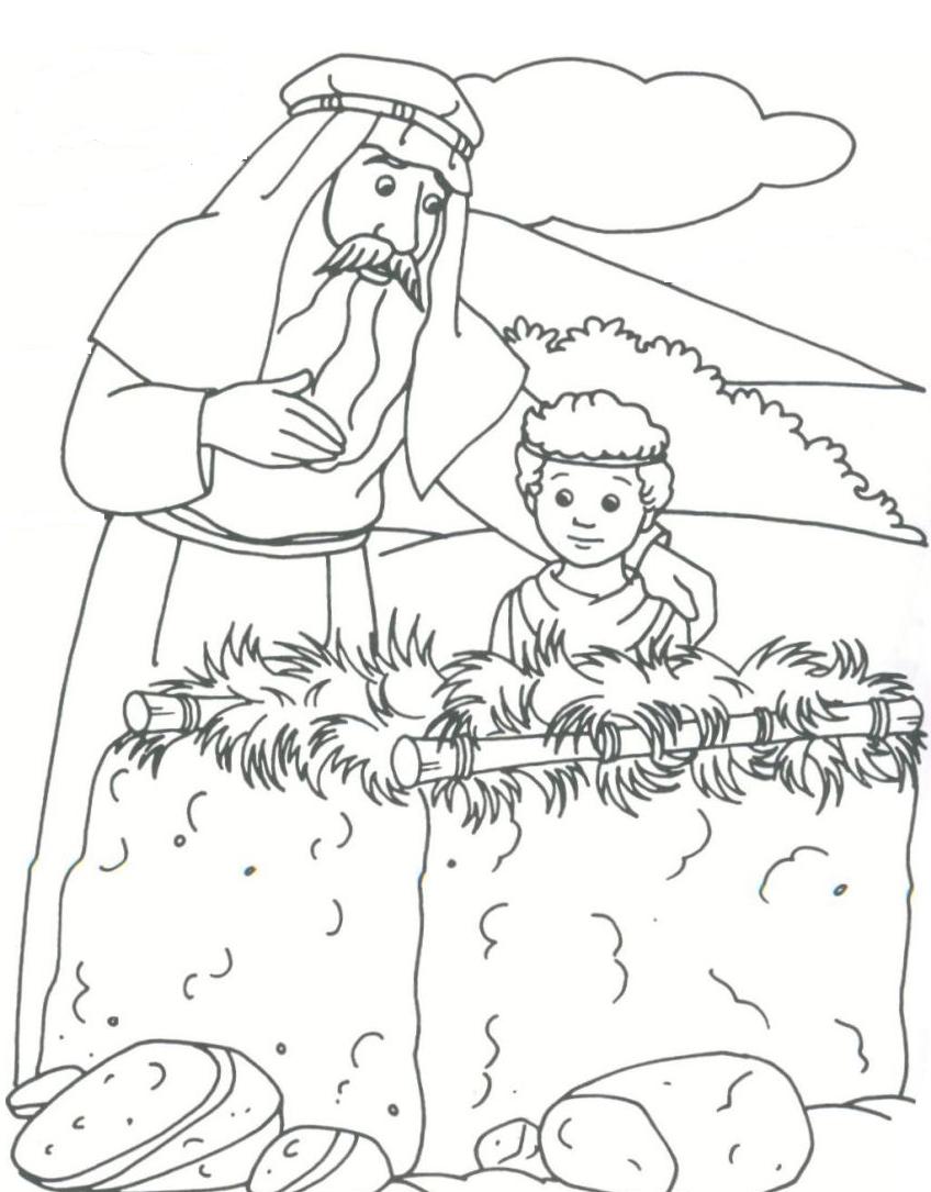 848x1085 Noted Abraham And Isaac Coloring Page Is Born Pages Photograph