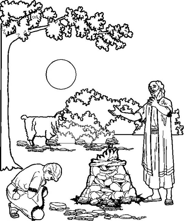 600x721 Abraham And Isaac Coloring Page Beautiful Abraham And Isaac