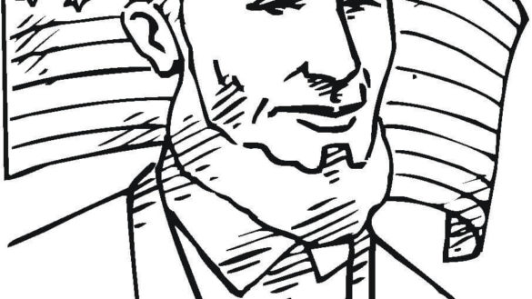 585x329 Abraham Lincoln Coloring Pages 69 With Abraham Lincoln Coloring