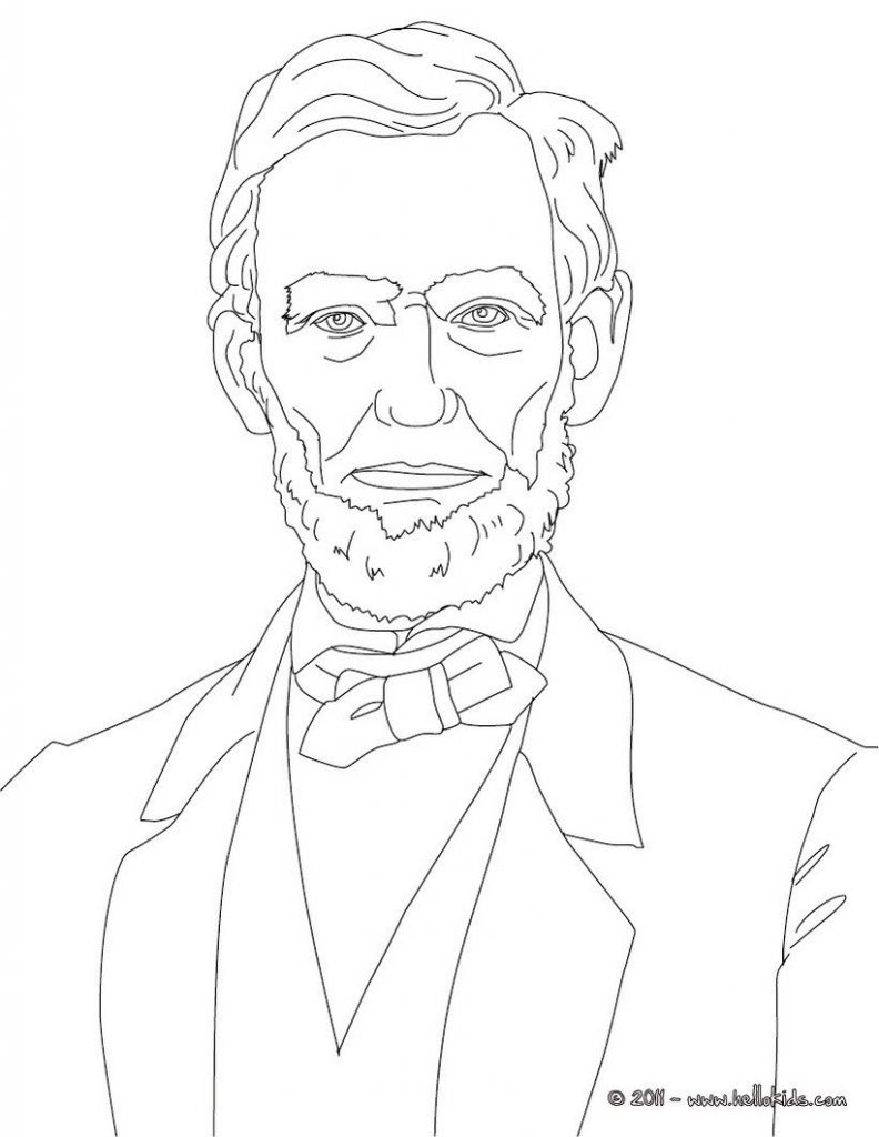 792x1024 Impressive Abraham Lincoln Coloring Page 12