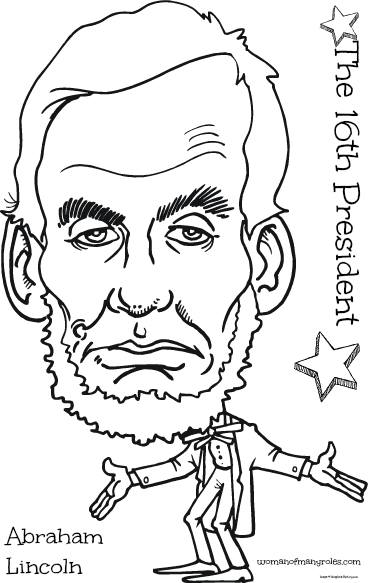 368x583 The 16th President Abraham Lincoln Coloring Page