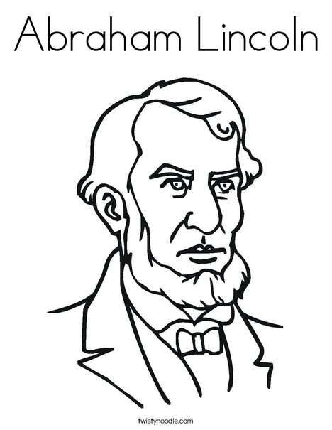 468x605 Abraham Lincoln Coloring Page